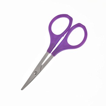 Ножиці канцелярські 9 см, Фіолетові (SEW-061009)