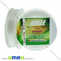 Нить металлизированая Люрекс Adele плоская, Белая, 100 м (MUL-031528)