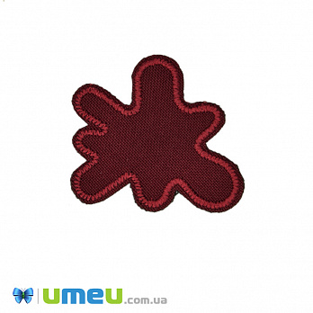 Термоаппликация Клякса, 4,5х4 см, Бордовая (APL-042384)
