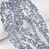 Намистини скляні скол (крихта), 6 мм, Сірі (BUS-060946)