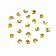 Намистини затискні Крімп, 3 мм, Золото (BUS-012416)