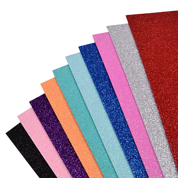 Фоаміран глітерний (Китай), 20х30 см, Мікс (FOM-052662)