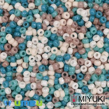 Бісер японський Miyuki круглий RR 11/0 №MIX44, Мікс різнокольоровий (BIS-049814)