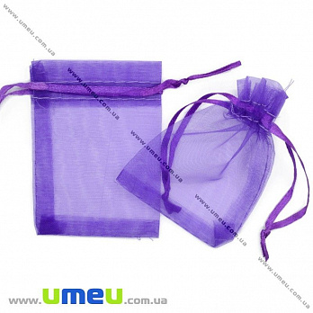 Подарочная упаковка из органзы, 7х9 см, Фиолетовая, 1 шт (UPK-012372)
