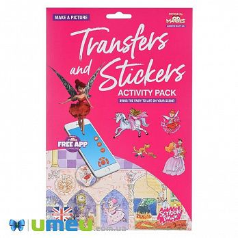 Набор переводных наклеек Scribble Down с онлайн приложением Сказка о принцессе (DIF-043419)