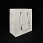 Подарочный пакет Ромбы, 15х14х7 см, Белый (UPK-056643)