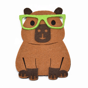 Декоративний виріб із фетру Капібара, 9,5х6,5 см (FLT-061666)