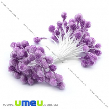 Тычинки на нитке в сахаре, Сиреневые (DIF-014994)