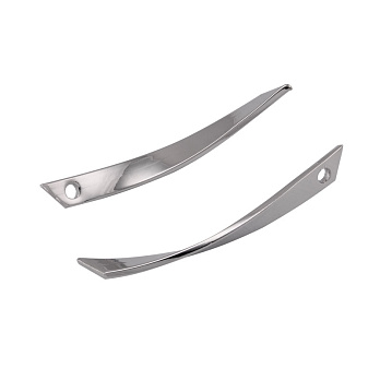 Підвіска метал. довга, 30х3 мм, Латунь з покриттям Родій (POD-055923)