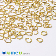 Колечки, Золото, 6 мм, толщина 0,7 мм (PIN-061945)