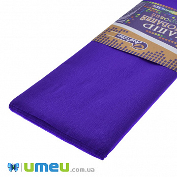 Гофрований папір Китай розтяжність 35%, Синій темний, 0,5х2 м (DIF-038312)