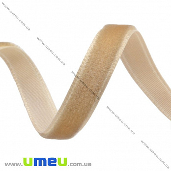 Стрічка оксамитова, 7 мм, Бежева (LEN-013821)