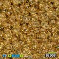 Бисер чешский Twin (Твин) №B1003, 2,5х5 мм, Янтарный прозрачный (BIS-026292)