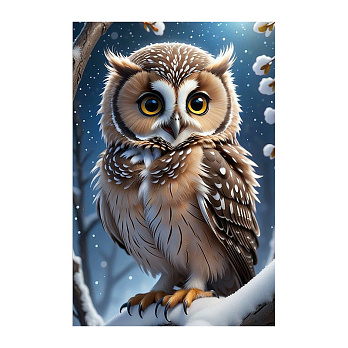 Набір алмазного живопису на підрамнику 30х20 см, Зимова розумниця (SXM-061148)