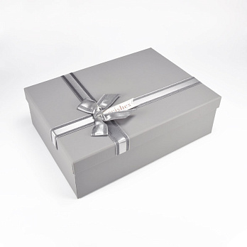 Подарочная коробка Прямоугольная, 29х21х9 см, Серая (UPK-060601)