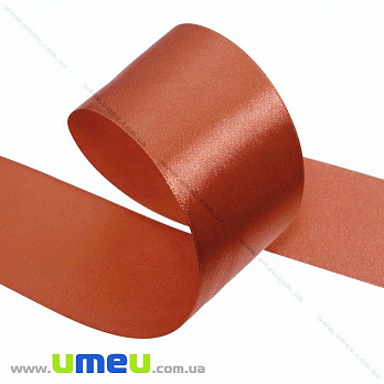 Атласна стрічка, 50 мм, Помаранчева (LEN-027606)