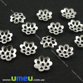 Обіймач, Світле срібло, 6 мм (OBN-000331)