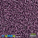 Бисер чешский 12/0, №20010, Аметист светлый, Прозрачный (BIS-017003)