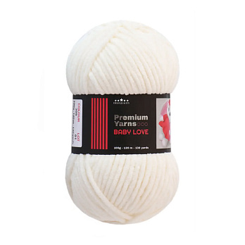 Пряжа Premium Yarn Baby Love 100 г, 120 м, Кремова 308 (YAR-056002)