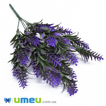 Ветка декоративная, Лаванда-шишечки, 37 см, Сиреневая (DIF-048276)