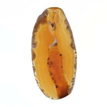 Срез Агата, Красно-коричневый, 90х43 мм (POD-012016)