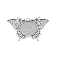 Основа Метелик, 49х33 мм, 20 мм, Античне срібло (OSN-059460)