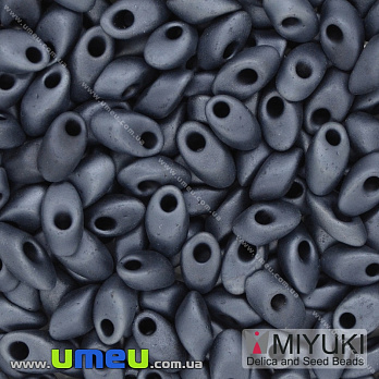 Бисер японский Miyuki LMA №2001, 4х7 мм, Серый темный матовый (BIS-036724)