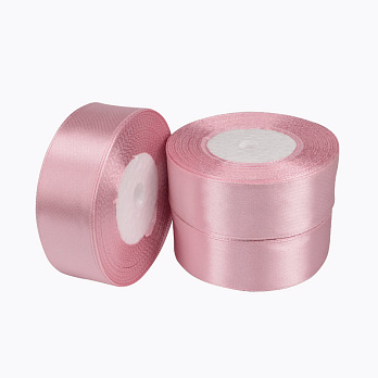 Атласная лента, 25 мм, Пудровая (LEN-053439)