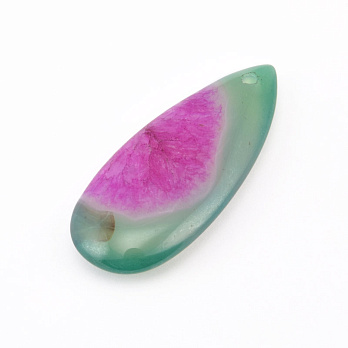 Підвіска Крапля, Натур. камінь Агат бразильський, 40х18 мм (POD-058682)