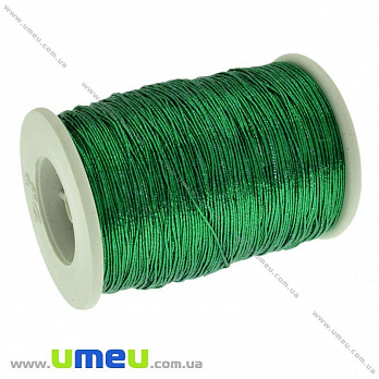 Нить металлизированная 0,5 мм, Зеленая (KNT-028470)