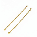 Цепь-удлинитель, 5,5 см,  Латунь с покрытием 18 kt, 1,5х1,5 мм (ZEP-061379)