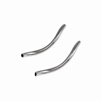 Намистина мет. Трубочка, 24х2 мм, Темне срібло (BUS-055706)