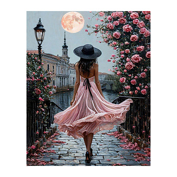 Набір алмазного живопису на підрамнику 50х40 см, Трояндові сутінки (SXM-061180)