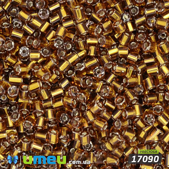 Бисер чешский Рубка 10/0, №17090, Золото блестящий (BIS-019549)