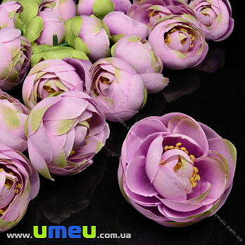 [Архів] Півонія тканинна (головка), 45 мм, Бузкова (DIF-033197)