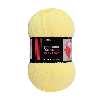 Пряжа Premium Yarn Baby Love 50 г, 60 м, Желтая 302 (YAR-058955)