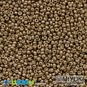 Бисер японский Miyuki круглый RR 11/0 №4222 Duracoat Galvanized, Бронзовый (BIS-043337)