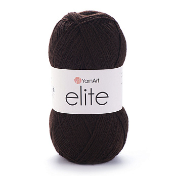 Пряжа YarnArt Elite 100 г, 300 м, Коричневая темная 217 (YAR-025376)