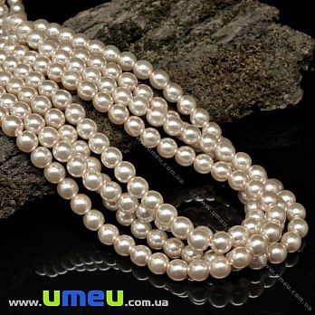 Намистини чеське скло Preciosa Перли 6 мм 70076, Бежевий (BUS-036083)