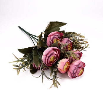 Букет пионов, 30 см, Розовый темный (DIF-055168)