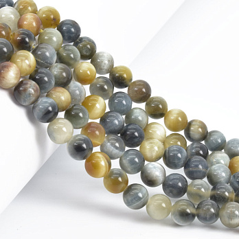 Бусины Тигровый глаз, Натур. камень, 8 мм, Круглые (BUS-058009)