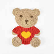 Аплікація пришивна Ведмедик, 7х5 см, Бежева (APL-061517)