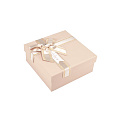 Подарочная коробка Квадратная, 15х15х6,5 см, Бежевая (UPK-060618)