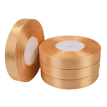 Атласная лента, 10 мм, Оранжевая (LEN-052772)