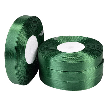 Атласна стрічка, 12 мм, Зелена (LEN-052745)