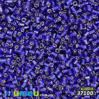 Бісер чеський Рубка 11/0, №37100, Синій блискучий (BIS-044070)