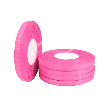 Репсовая лента, 6 мм, Розовая (LEN-054926)