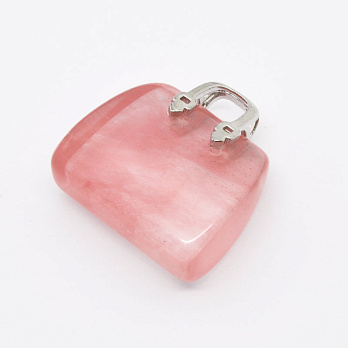 Подвеска Сумочка, Имитация натурального камня, 26,5х25х11 мм (POD-054440)