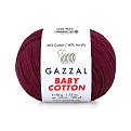Пряжа Gazzal Baby Cotton №3442, 50 г, 165 м, Бордова (YAR-060769)