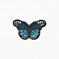 Термоаппликация Бабочка, 5,5х3,5 см, Бирюзовая (APL-060103)
